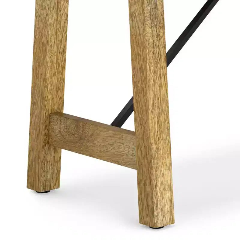 Banc industriel en bois massif naturel WyndenHall 47" Jake