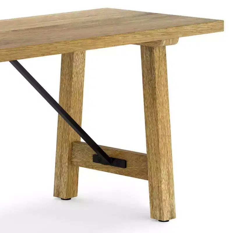 Banc industriel en bois massif naturel WyndenHall 47" Jake