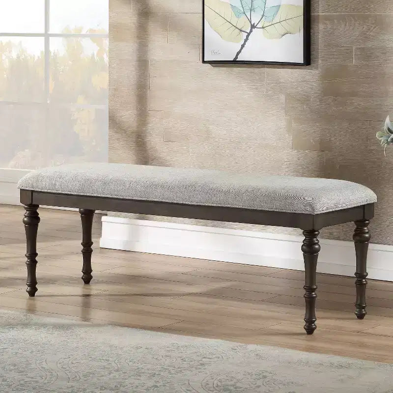 Banc Linnett 19" Gris - Steve Silver Co.