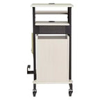 Chariot de présentation Premium Plus avec armoire et étagères réglables - Hampden Furnishings : Support mobile pour équipement audiovisuel
