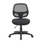 Chaise de bureau en maille de qualité commerciale noire – Boss Office Products : Vérin pneumatique, support lombaire, capacité de 125 kg