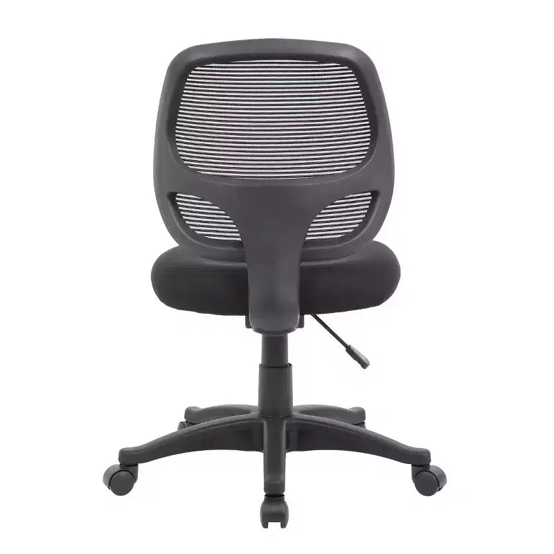 Chaise de bureau en maille de qualité commerciale noire – Boss Office Products : Vérin pneumatique, support lombaire, capacité de 125 kg