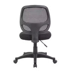 Chaise de bureau en maille de qualité commerciale noire – Boss Office Products : Vérin pneumatique, support lombaire, capacité de 125 kg