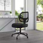 Chaise de bureau en maille de qualité commerciale noire – Boss Office Products : Vérin pneumatique, support lombaire, capacité de 125 kg