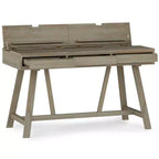 Atkins Flip Up Desk Distressed Gray - Wyndenhall