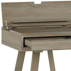 Bureau rabattable Atkins Gris vieilli - Wyndenhall