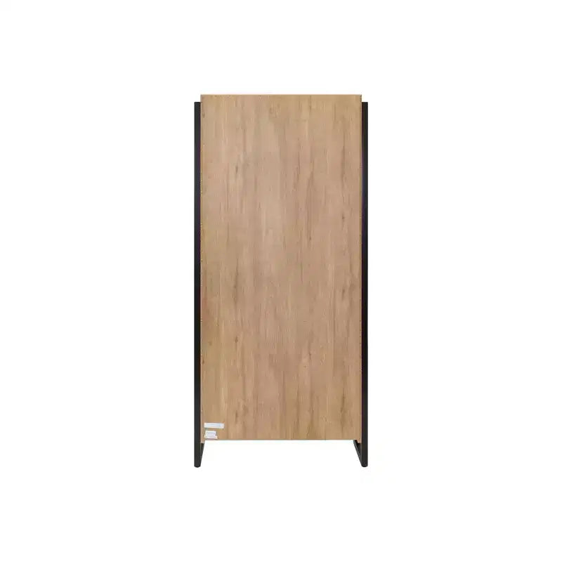 Martin Furniture Étagère ouverte moderne en bois stratifié Mason 78 po Brun clair : 4 tablettes de rangement, aucun assemblage requis