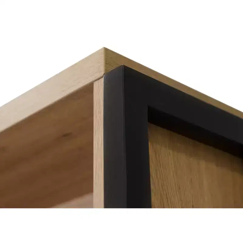 Martin Furniture Étagère ouverte moderne en bois stratifié Mason 78 po Brun clair : 4 tablettes de rangement, aucun assemblage requis