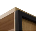 Martin Furniture Étagère ouverte moderne en bois stratifié Mason 78 po Brun clair : 4 tablettes de rangement, aucun assemblage requis