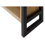 Martin Furniture Étagère ouverte moderne en bois stratifié Mason 78 po Brun clair : 4 tablettes de rangement, aucun assemblage requis