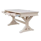 Bureau de direction avec base Canyon non finie - International Concepts : Bureau moderne en bois dur, surface de 152,4 cm