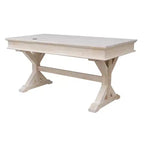 Bureau de direction avec base Canyon non finie - International Concepts : Bureau moderne en bois dur, surface de 152,4 cm