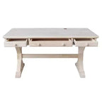 Bureau de direction avec base Canyon non finie - International Concepts : Bureau moderne en bois dur, surface de 152,4 cm