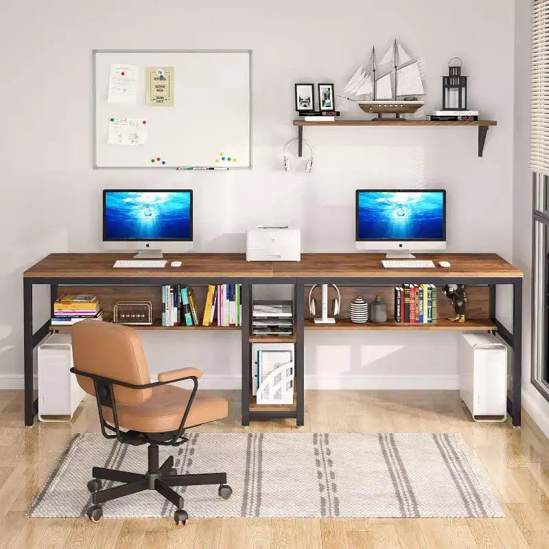 LITTLE TREE Bureau d'ordinateur 78,7" Marron clair