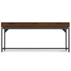 Bureau d'écriture WyndenHall Devlin en bois massif avec tiroirs, plaqué noyer, style Mid-Century