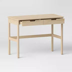 Bureau scandinave avec tiroirs naturel - Room Essentials™