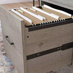 Bureau d'angle Sauder Tremont Row chêne Mystic