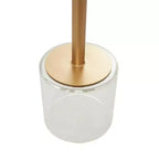 Table d'appoint en acrylique Olivia & May : Support doré, Aucun assemblage requis, Utilisation intérieure, Style moderne, Hauteur de 58 cm