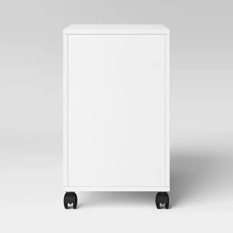 Meuble à roulettes Loring blanc - Threshold™ : Ensemble de mobilier de bureau mobile avec tiroirs
