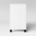 Meuble à roulettes Loring blanc - Threshold™ : Ensemble de mobilier de bureau mobile avec tiroirs