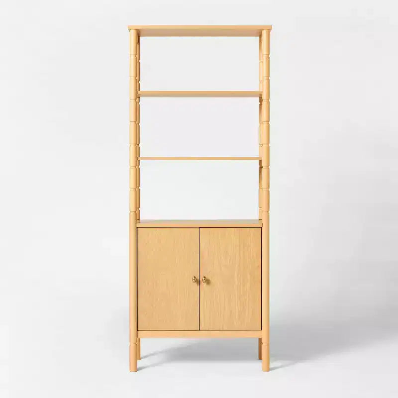 Meuble bas en bois tourné moderne marron – Threshold™ conçu avec Studio McGee
