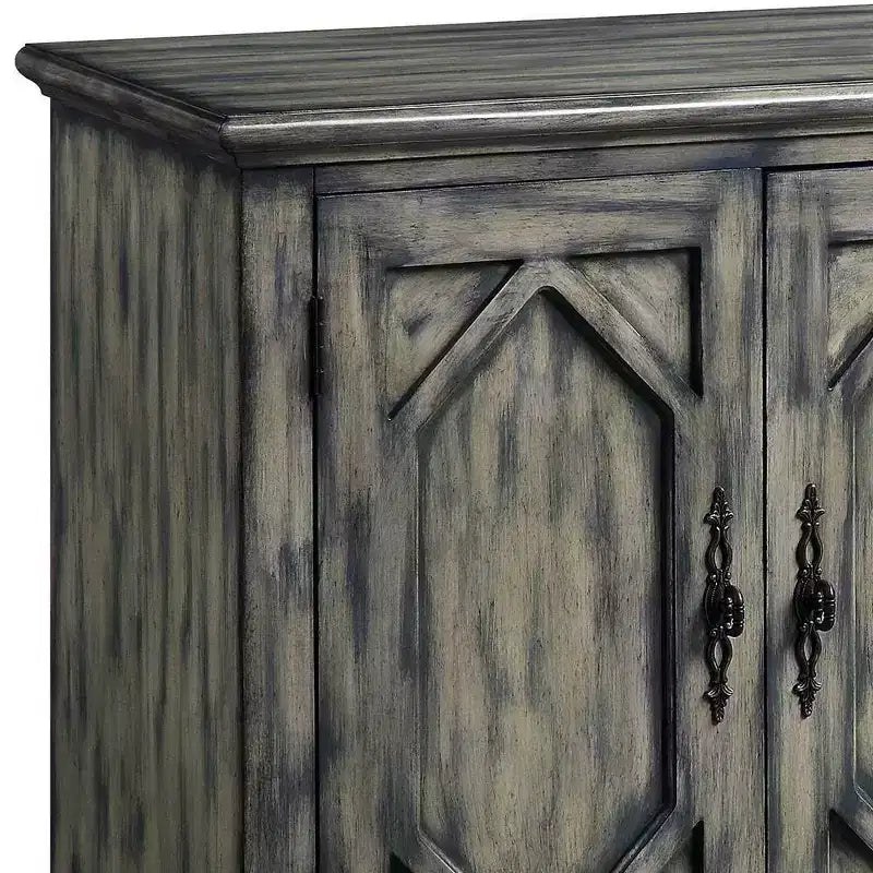 Acme Furniture Armoire de rangement décorative Pavan Gris rustique