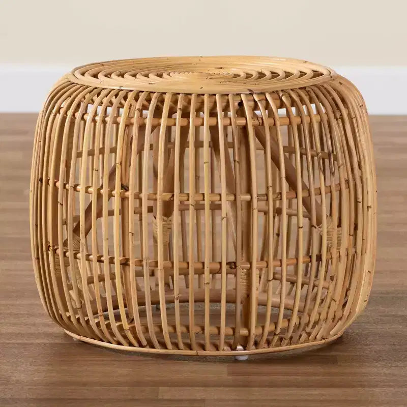 Table d'appoint Maverick en rotin naturel/marron - bali & pari