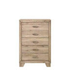 32" Miquell Decorative Storage Drawer Natural - Acme Furniture: Wood Composite, 5 Drawers, 44" Height