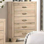 Commode de rangement décorative Miquell 32" Naturelle - Acme Furniture : Bois composite, 5 tiroirs, hauteur 44"