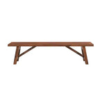 Table d'appoint pour plante Rasmus en bois d'acacia, finition brossée couleur châtaigne - Boraam : Mid-Century Modern, utilisation en intérieur uniquement