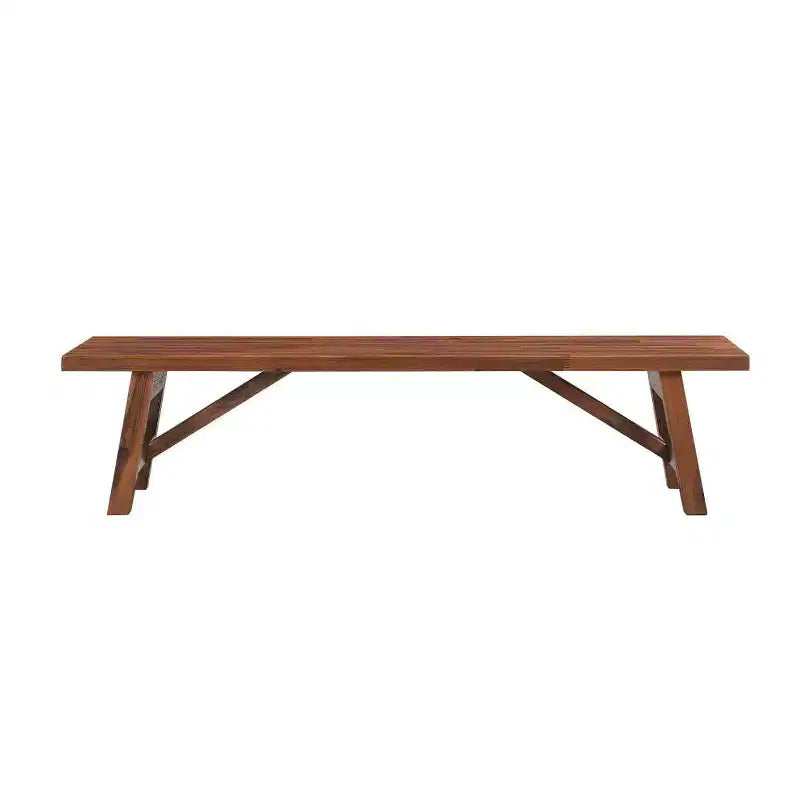 Table d'appoint pour plante Rasmus en bois d'acacia, finition brossée couleur châtaigne - Boraam : Mid-Century Modern, utilisation en intérieur uniquement