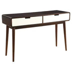 Acme Furniture Sofa Table Walnut White
