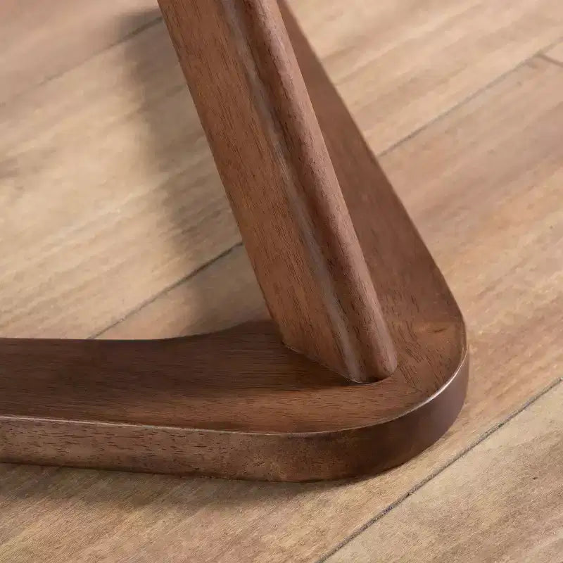 HOMES: Inside + Out Table d'appoint ronde moderne Mid-Century River Run 19,5 pouces Noyer