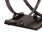 Table d'appoint Acme Furniture Isiah 61 cm nickel noir : Cadre en métal, plateau en bois, aucun assemblage requis, garantie de 60 jours