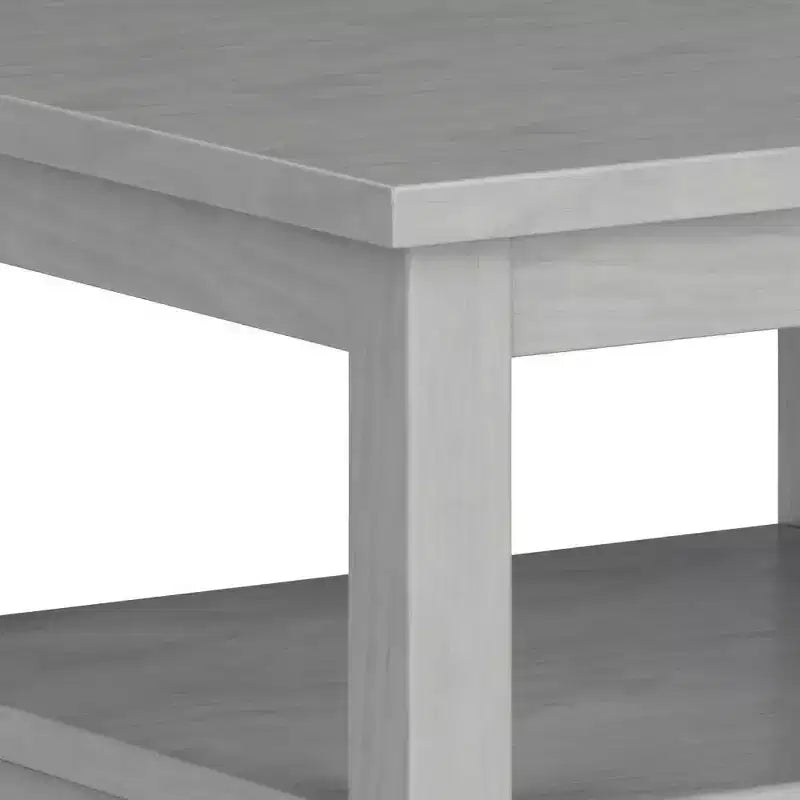 Table d'appoint WyndenHall Norfolk Gris brume : style de transition, matériau en pin, tiroir de rangement, capacité de 22,7 kg