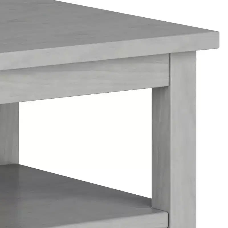 Table d'appoint WyndenHall Norfolk Gris brume : style de transition, matériau en pin, tiroir de rangement, capacité de 22,7 kg