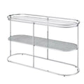 Yarmuth Glam 1 Shelf Sofa Table Chrome - HOMES: Inside + Out