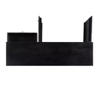 Console de rangement moderne Wafford Mid Century de 58 po - Powell : Bois de manguier, quincaillerie en fer