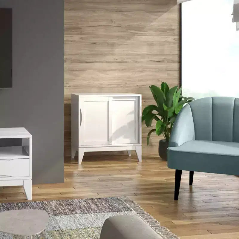 WyndenHall Pearson Meuble Bas de Rangement Blanc