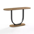 miBasics 47" Earthgift Industrial U Shaped Sofa Table