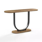 miBasics 47" Earthgift Industrial U Shaped Sofa Table