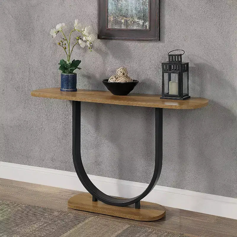 miBasics Table canapé en forme de U Earthgift Industrial de 47 po