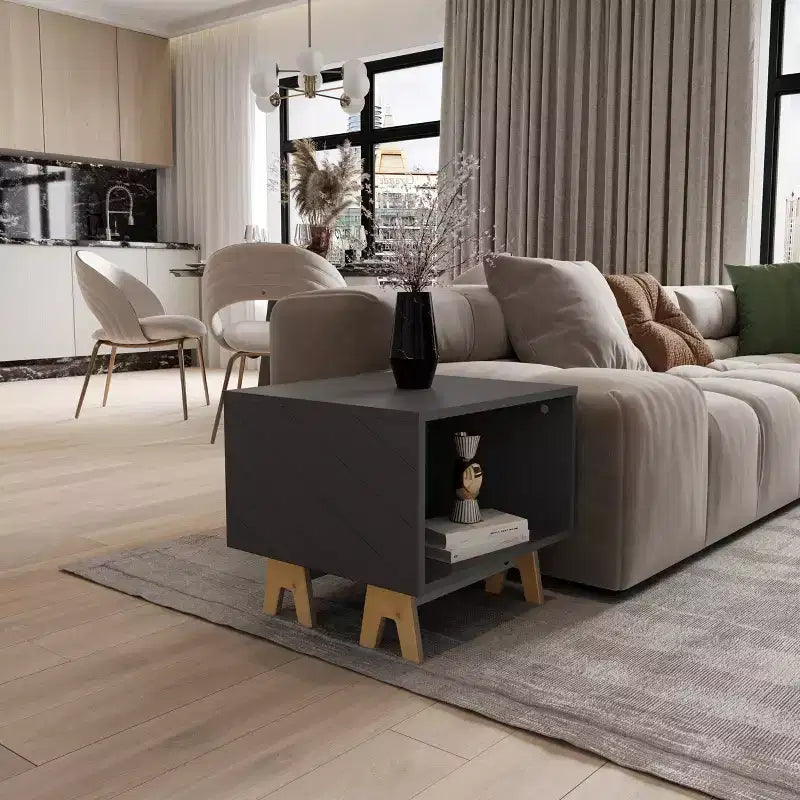 Table d'appoint Nexera Runway, grise