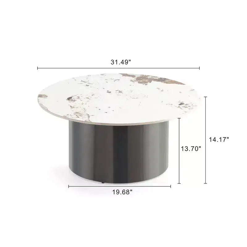Manhattan Comfort Alondra Ensemble Table basse et table d'appoint 2 pièces Noir
