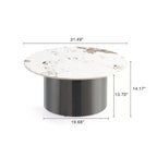 Manhattan Comfort Alondra Ensemble Table basse et table d'appoint 2 pièces Noir
