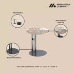 Manhattan Comfort Alondra Ensemble Table basse et table d'appoint 2 pièces Noir
