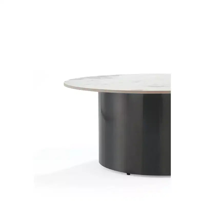 Manhattan Comfort Alondra Ensemble Table basse et table d'appoint 2 pièces Noir