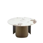 Manhattan Comfort Monica Ensemble de 2 tables basses et tables d'appoint Doré