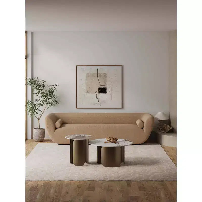 Manhattan Comfort Monica Ensemble de 2 tables basses et tables d'appoint Doré