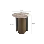 Manhattan Comfort Monica Ensemble de 2 tables basses et tables d'appoint Doré